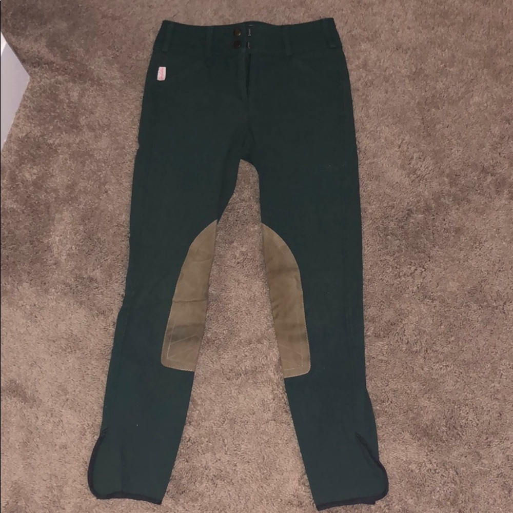 green tailored sportsman breeches
